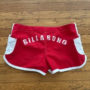 Billabong Women's Red Swim-briefs-shorts